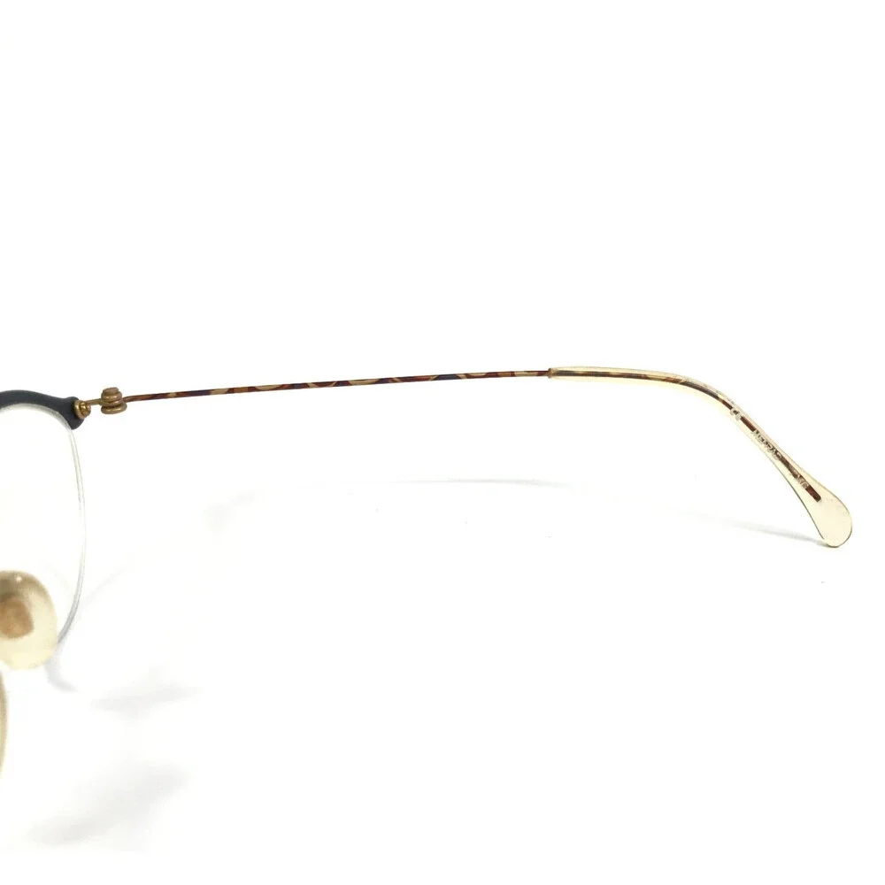 Vintage Menrad Eyeglasses Frames 1453 310 Blue Tortoise Oval Half Rim 47-20-140